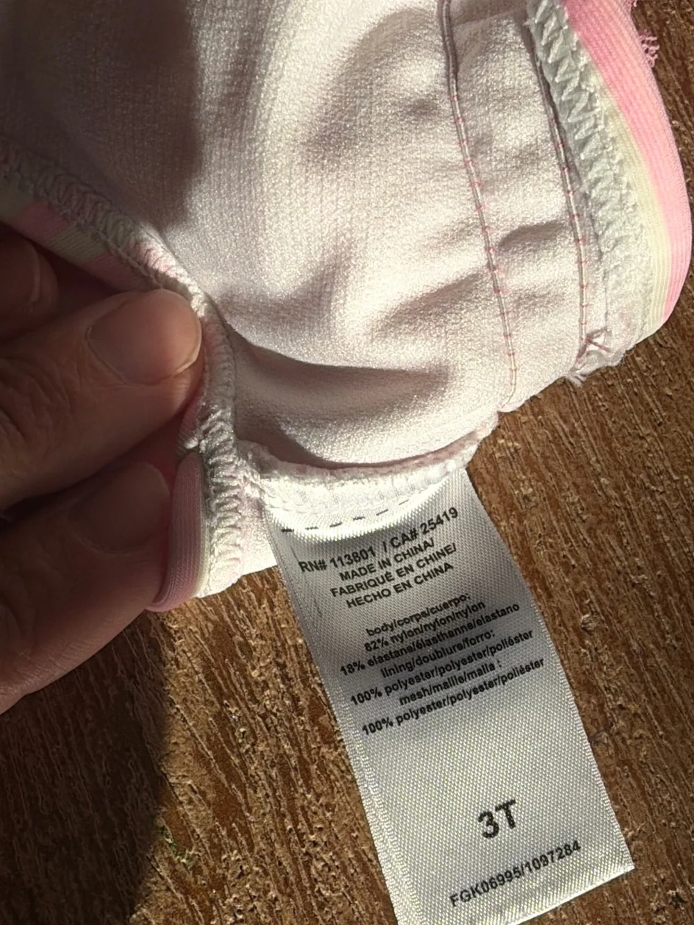 Flapdoodles Pink Striped Tutu Two-Piece Swimsuit